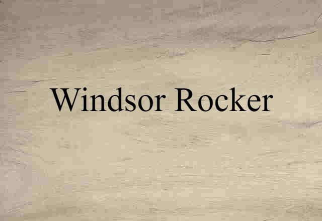 Windsor rocker