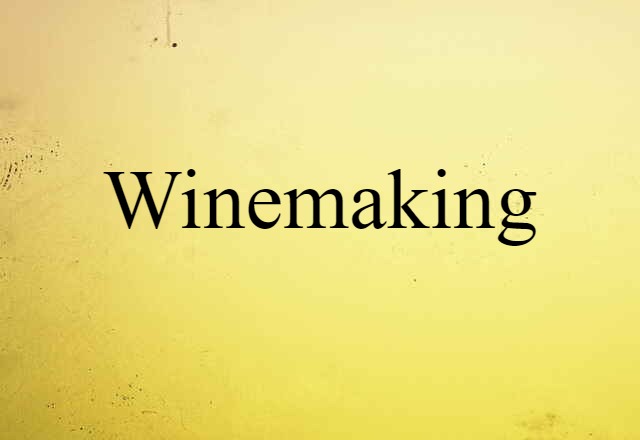 Winemaking (noun) Definition, Meaning & Examples