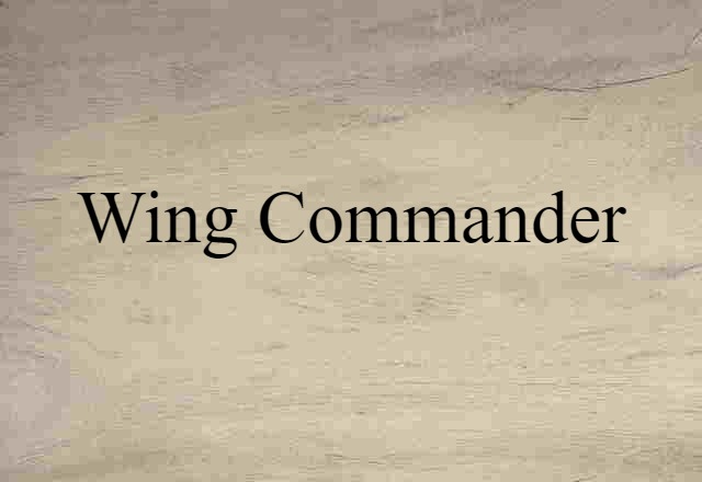 wing commander