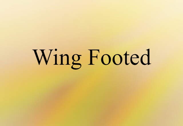 wing-footed