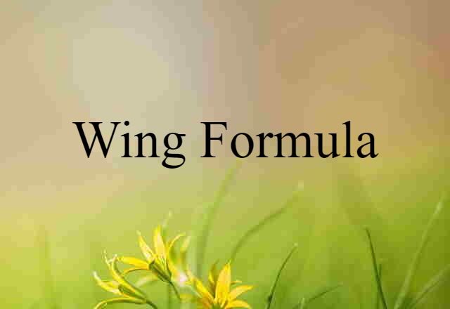 wing formula