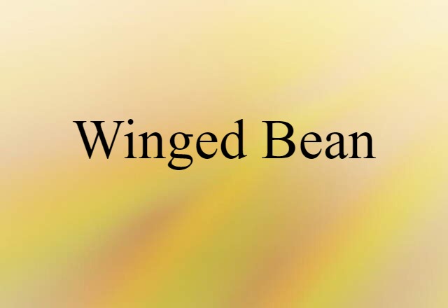 winged bean