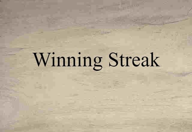 winning streak