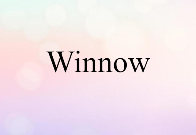 winnow