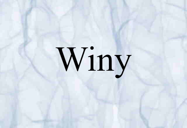 winy