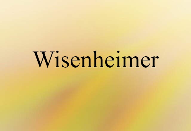 wisenheimer