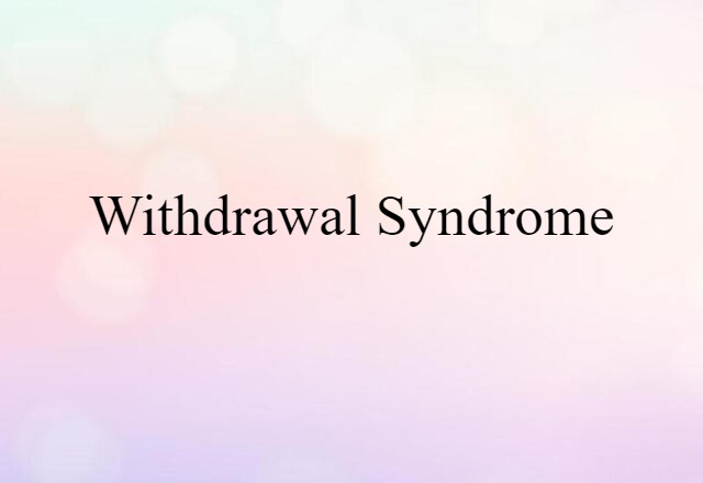 withdrawal syndrome