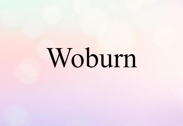 Woburn (noun) Definition, Meaning & Examples