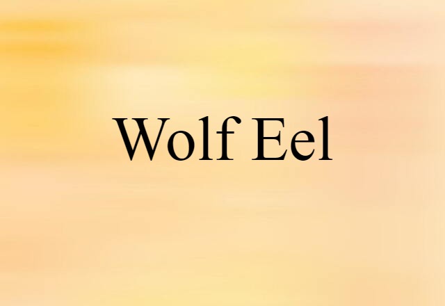 wolf-eel