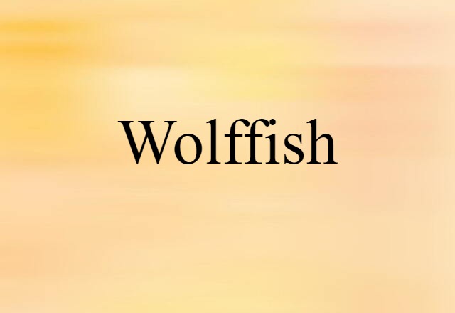 wolffish