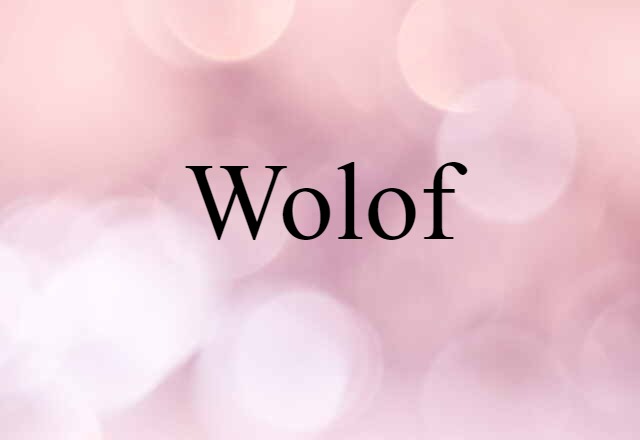 Wolof