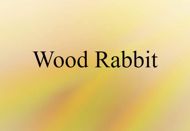 wood rabbit