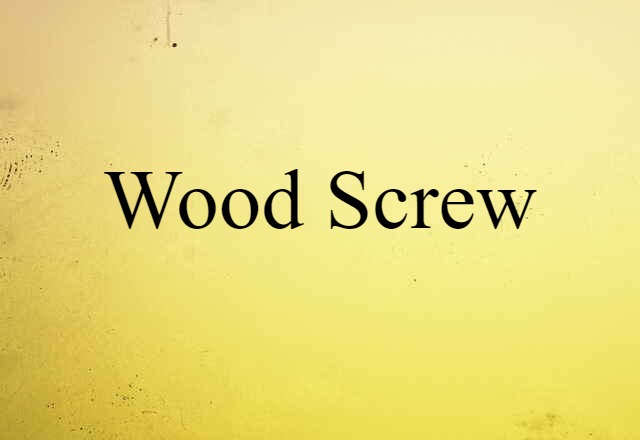 wood screw