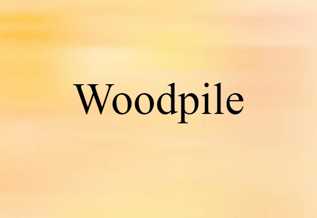 Woodpile (noun) Definition, Meaning & Examples