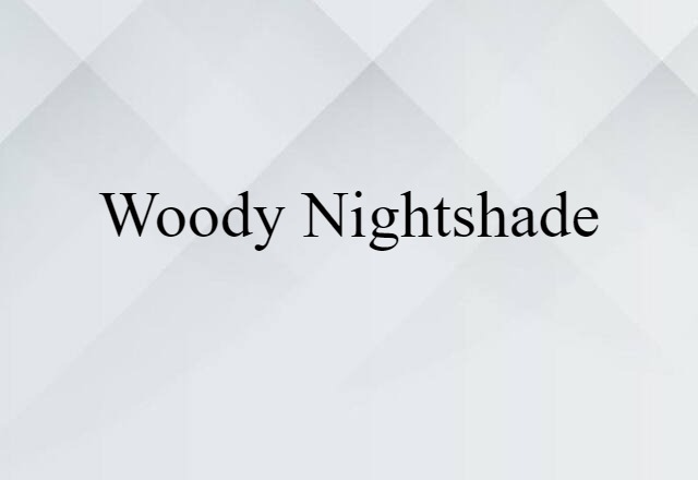 woody nightshade