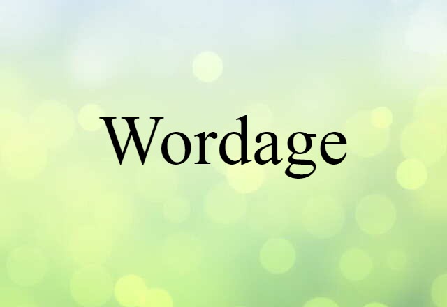 wordage