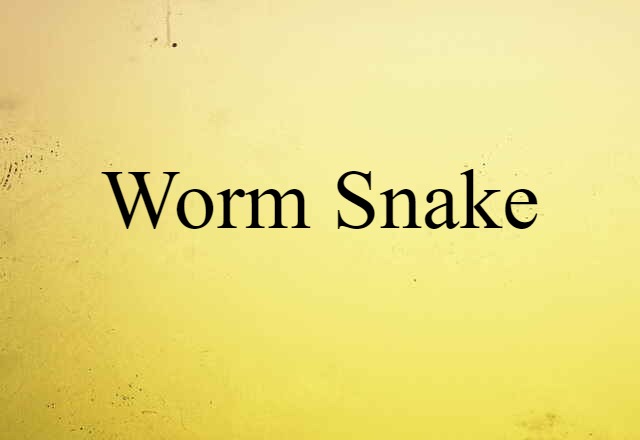 worm snake