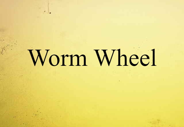 worm wheel