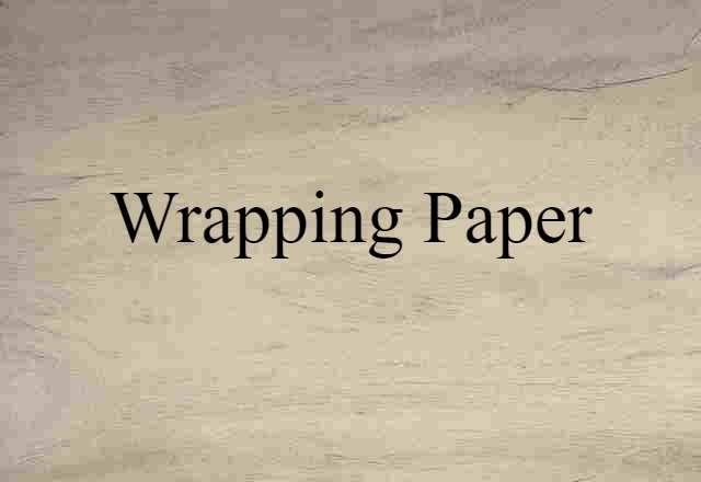 wrapping paper