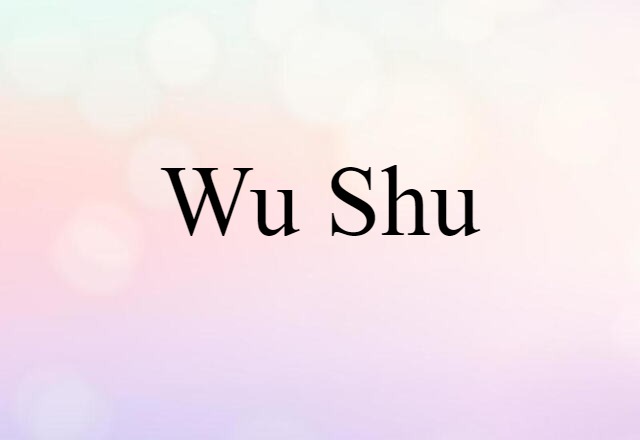 wu shu