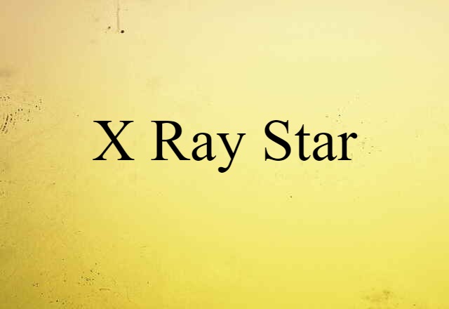 x-ray star