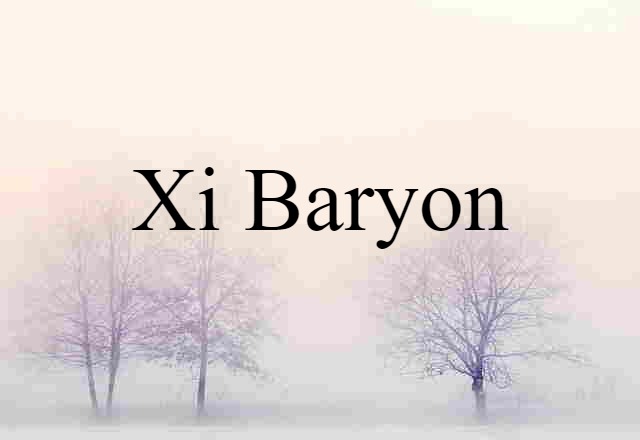 xi baryon