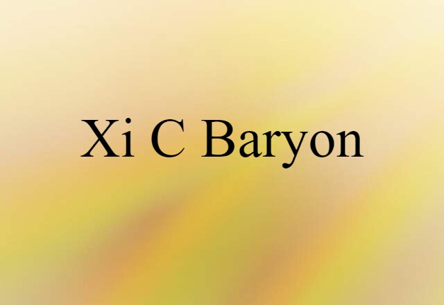 xi c baryon