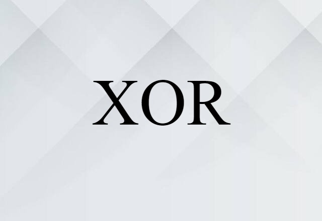 XOR