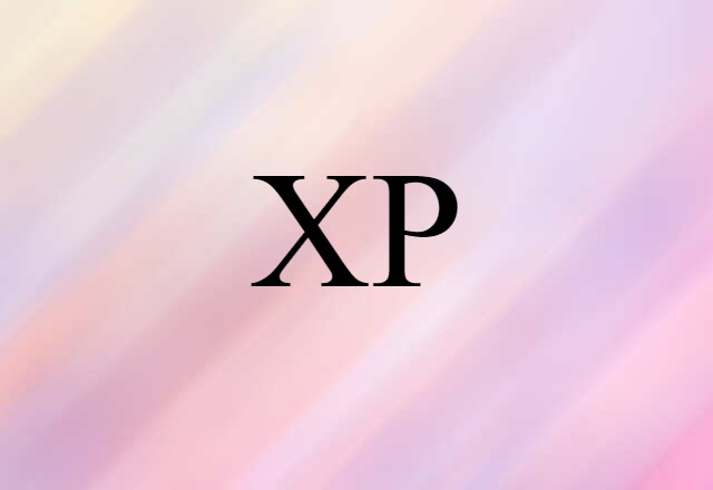 XP (noun) Definition, Meaning & Examples