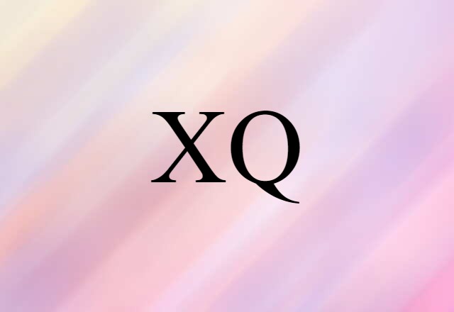 XQ (noun) Definition, Meaning & Examples