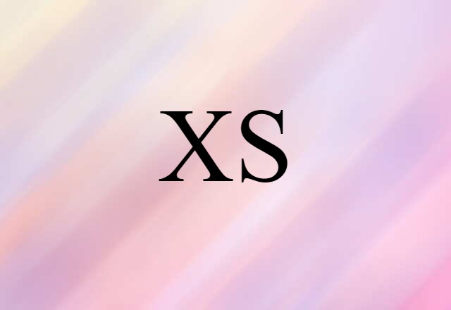 XS (noun) Definition, Meaning & Examples