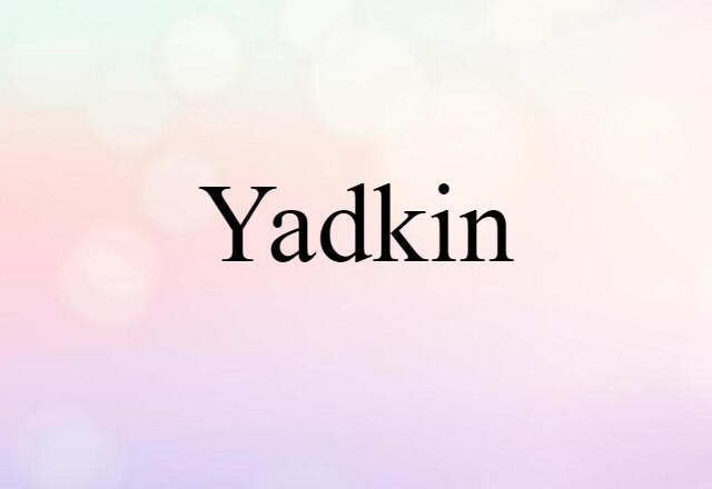 Yadkin (noun) Definition, Meaning & Examples