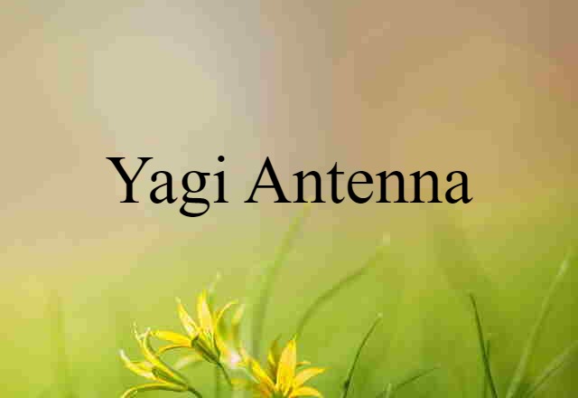 Yagi antenna