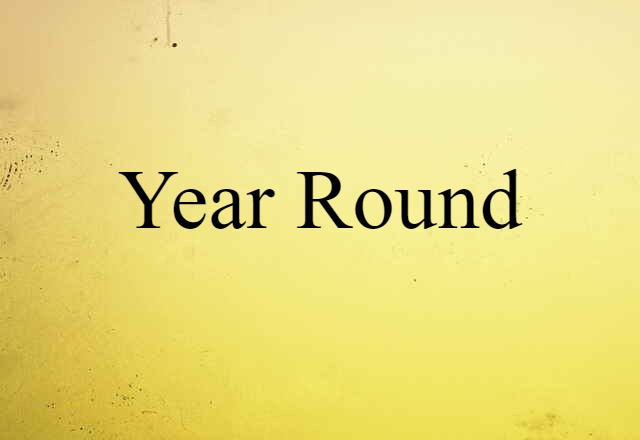 Year-round (noun) Definition, Meaning & Examples