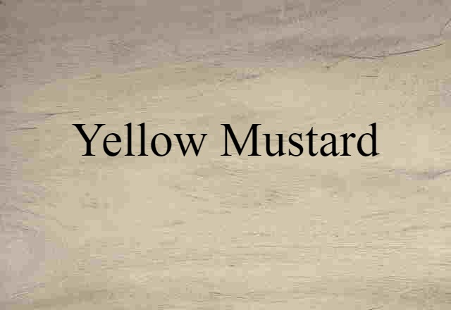 yellow mustard