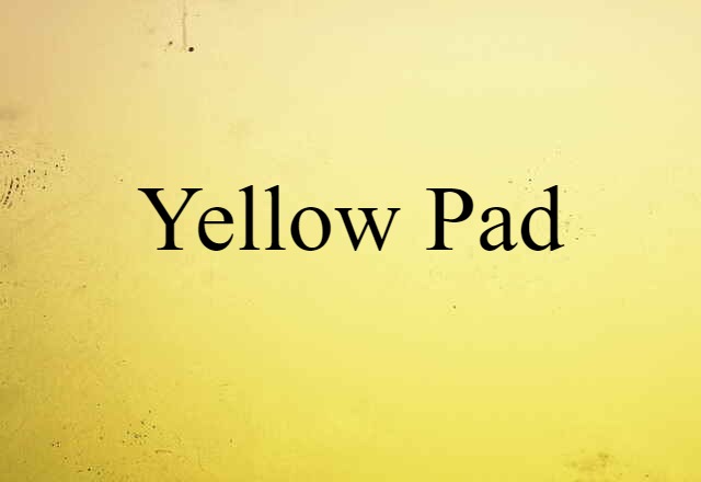 yellow pad