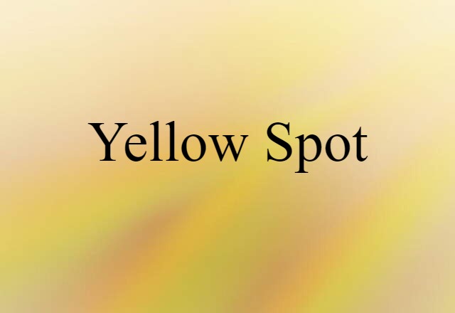 yellow spot