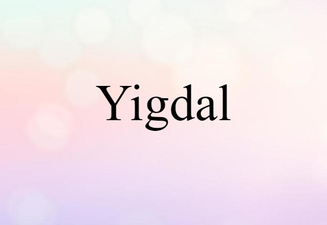 Yigdal