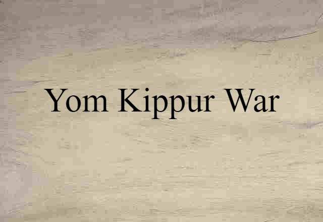 Yom Kippur War