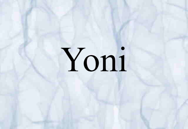 Yoni (noun) Definition, Meaning & Examples