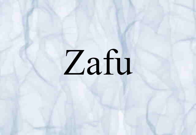 Zafu (noun) Definition, Meaning & Examples