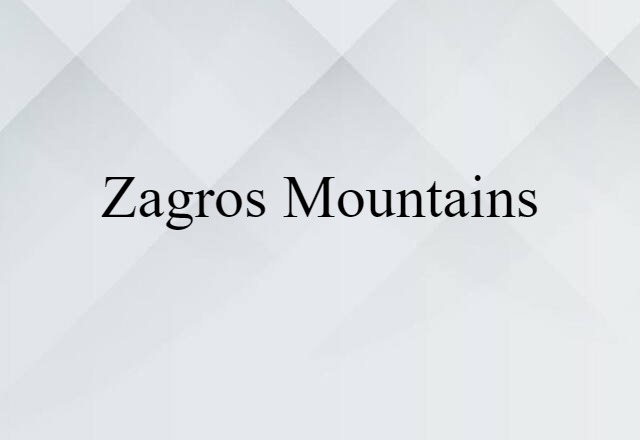 Zagros Mountains