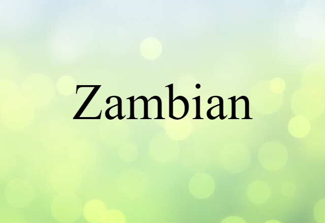 Zambian