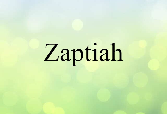 zaptiah