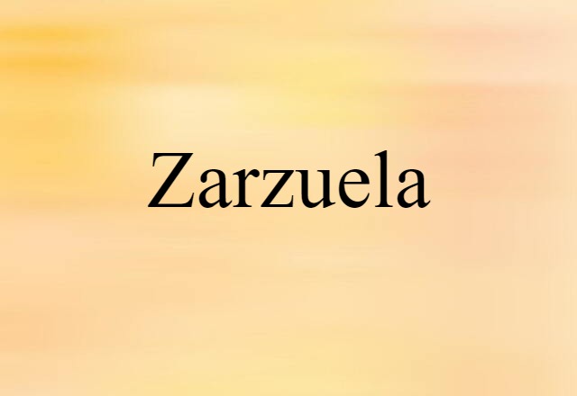 zarzuela