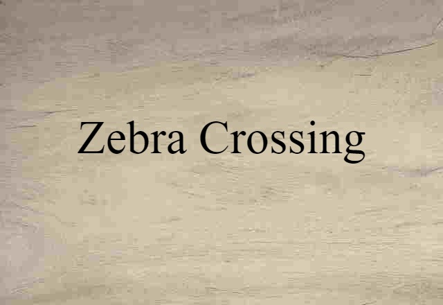 zebra crossing