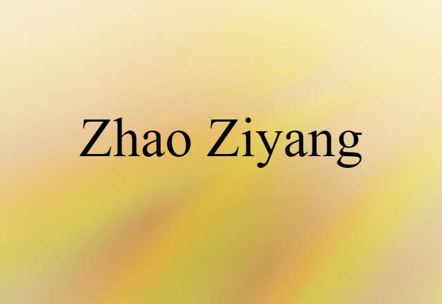 Zhao Ziyang