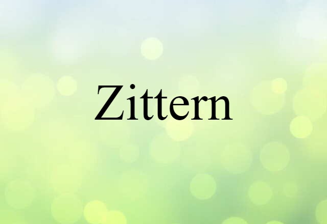 zittern