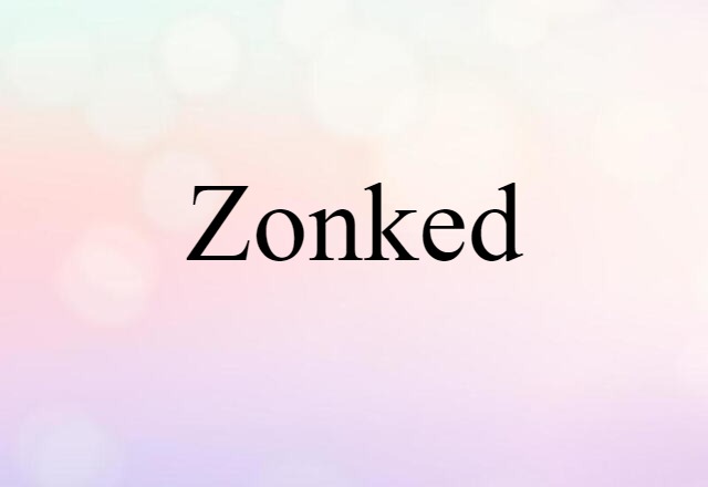 Zonked (noun) Definition, Meaning & Examples