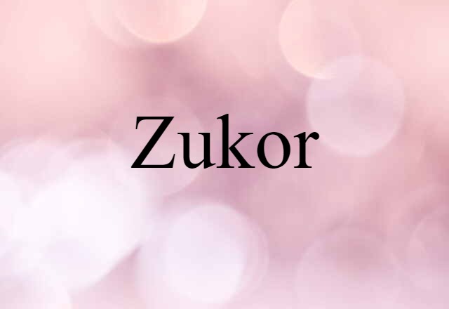 Zukor